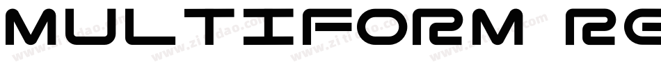 Multiform Regular字体转换